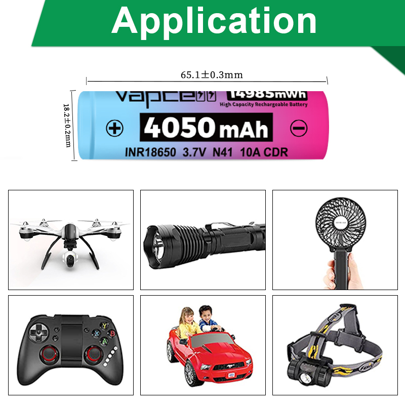 Original Vapcell N41 INR 18650 - đánh giá và giá Vape Battery 18650